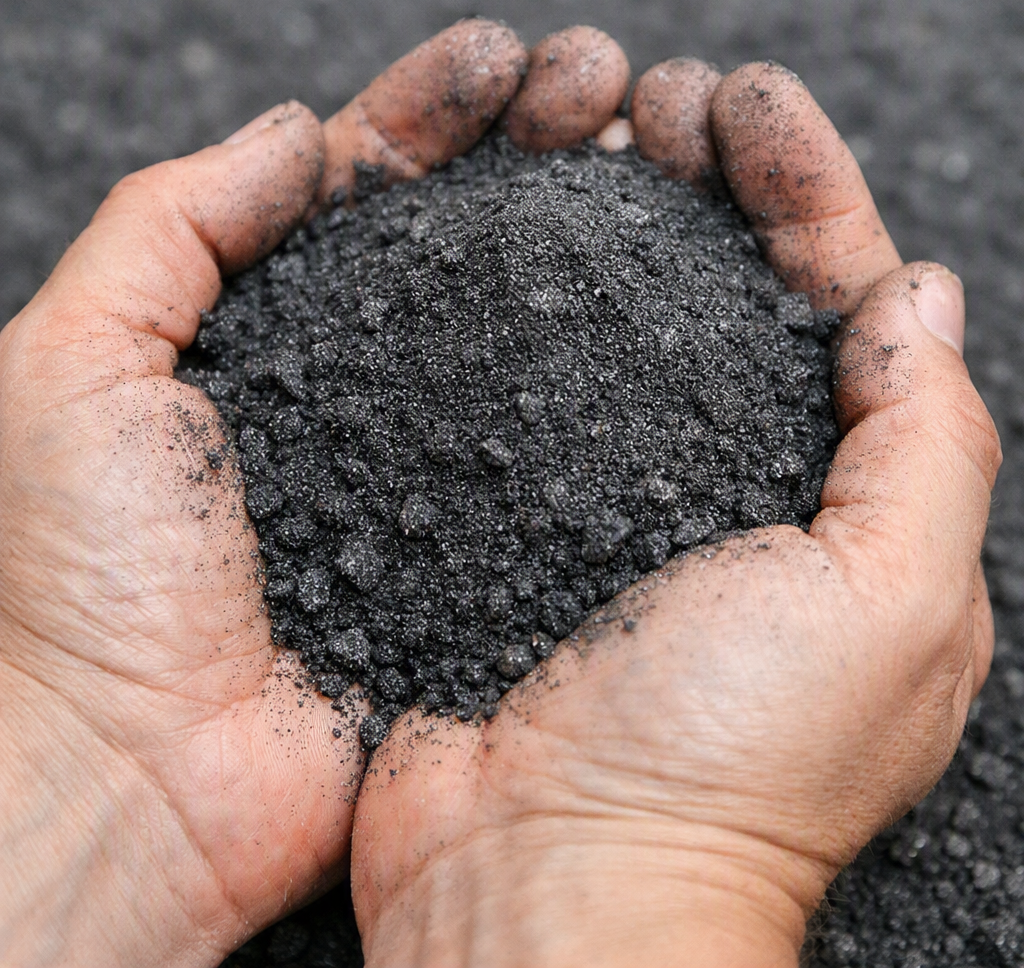 Magnetite ore sample